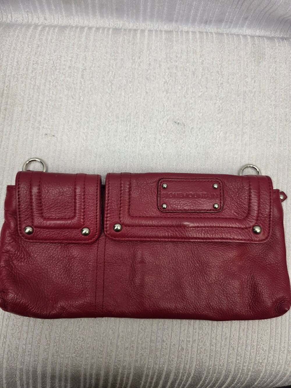 Stone Mountain Red Leather Crossbody Bag